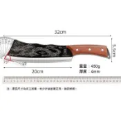 加厚龍泉手工骨刀鋒利斬骨刀鍛打斬切砍柴家用多用菜刀超快剁骨刀露營 砍竹 劈刀 砍刀 平頭 柴刀 砍樹 砍樹刀 野營開路柴