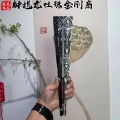 ⚡新品 龍泉加厚鐘馗金剛扇全金屬扇骨絹布折扇國風收藏送禮折疊工藝扇子