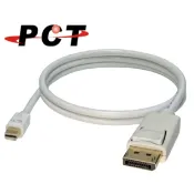 【PCT】Mini DisplayPort to DisplayPort 影音訊號傳輸線(DAM90)