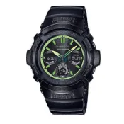 CASIO G-SHOCK  數位雙顯太陽能電波錶 AWG-M100SLY-1A