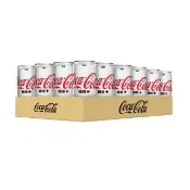 【可口可樂】纖維+ 隨行罐330ml x24入/箱(無糖)