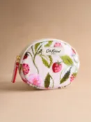 【Cath Kidston】Raspberry Garden 蛋形拉鍊零錢包