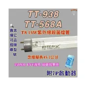 (店+)名象烘碗機 適用燈管 T8 15W 殺菌燈管 TT-938 TT-568A 紫外線殺菌燈管UVC波長254NM