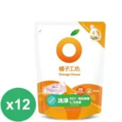 【百利市購物中心】橘子工坊天然無香精制菌洗衣精補充包-洗淨病毒1500ml*12包/箱