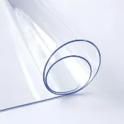 旭沐選物 透明桌墊90*120cm 厚2.0mm 防水防油 圓角切割(透明桌墊 軟玻璃桌墊 PVC桌墊 塑膠桌墊)
