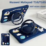 悠遊3C 華為 Matepad T10 9.7吋保護套 T10S 10.1吋AGS3-W09平板電腦360旋轉橫豎支架手
