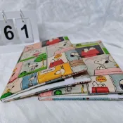 限時優惠✨書皮套 布面書衣 卡通書套 書本保護套 耐磨  課本筆記本手帳保護套 禮物 療癒小物  史努比ins風布藝書衣