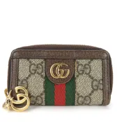 【DOKODEMO】二手 Gucci Ophidia 鑰匙包，GG Supreme 帆布和皮革材質