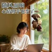 【現貨可開統編】果殼手搖鈴樂器現貨批發天然白噪音療愈系風鈴掛件兒童節生日禮物