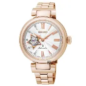 ∣聊聊可議∣SEIKO 精工 LUKIA 美好星時代機械女錶-玫塊金/34mm 4R38-01L0G(SSA816J1)