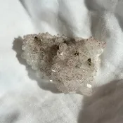 江西白水晶黃銅礦共生 白水晶簇 白水晶花 水晶原礦 天然原石