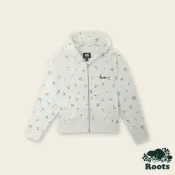 Roots 女裝- FLORAL寬版連帽外套