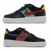 ACS跨運動 Nike 休閒鞋 Air Force 1 LV8 GS 大童 女鞋 AF1 NBA WNBA 黑紅 彩