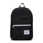 Herschel Supply Pop Quiz 黑色 全黑 帆布 厚筆電層 多夾層 耳機孔 實用 書包 後背包 現貨