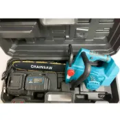 (店+)智玉科技有限公司/ 鋰電無刷電鏈鋸 城邦牧田款 21V18V 12吋 6.0AH單電池 /充電式戶外電動鏈條鋸/手持修枝電動鋸