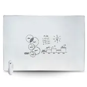【Green Board 】58吋磁性電紙板  附T型電動大板擦(極淨無塵白板 商務會議電紙板)