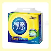 (店+)【蓉耀食品】得意 抽取式花紋衛生紙 (100抽 84包/箱)