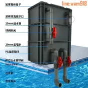 玖仟甄選館 【店長推薦】周轉箱過濾箱魚缸魚池過濾箱滴流盒增氧過濾設備凈水水循環過濾器