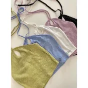 hinaaaa/現貨｜正韓🇰🇷連線 正韓中式改良肚兜小可愛 韓系短版繞頸上衣 短版繞脖背心 歐美性感風
