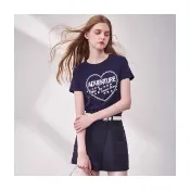 【Le Polka】愛心刺繡文字上衣-女