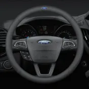 【台灣發貨】Ford專用 汽車福特真皮方向盤套 透氣防滑/ 方向盤皮套 FOCUS KUGA ESCAPE MONDEO
