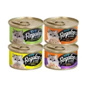 (店+)【Regalos 禮佳樂】貓用 罐頭 湯罐 補水罐 80g 雞肉 白身鮪魚 吻仔魚 鮭魚