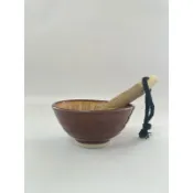 有發票/二級品/小瑕疵不影響使用/日本進口3號磨缽(可磨山藥.芝麻.擂茶.磨粉磨泥)--附木棒