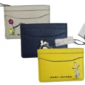MARC JACOBS 馬克賈伯 Marc Jacobs × snoopy 限量 卡包 三色可選 藍色.米色.黃色(七夕情人節)11972340