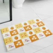 全球選品1館 生活百貨 小清新浴室地墊吸水防滑卡通門口腳墊衛生間洗漱間入戶門地毯加厚