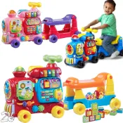 [現貨] Vtech 4合1智慧歡樂積木學習車-粉色/紅色/藍色