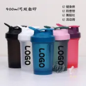 客製化 搖搖杯 400ml搖搖杯可印logo蛋白粉杯子便攜塑料活動禮品健身房運動水杯