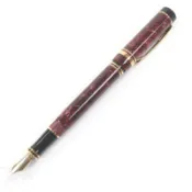 【DOKODEMO】品相極佳的派克（PARKER）百年紀念版18K金F尖鋼筆，大理石紋RED金筆身，配男士筆盒