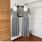 【熱賣中】芭蕾風連衣裙 夏季流行穿搭 流行單品 顯瘦長裙 女 U領 A字裙 修身大擺裙 長裙女 顯瘦裙 夏季洋裝 氣質裙
