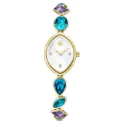 大高雄鐘錶城 Swarovski 施華洛世奇 Gema珠寶系列手錶 金色水晶鍊條 金色潤飾 女士腕表 /5749569 27 x 20 mm｜樂天領券現折★全館特惠中★指定刷卡回饋10%