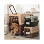(店+)免運✨寵物航空箱 大型犬狗狗託運箱 貓咪外出便攜車載狗籠子 運輸籠 寵物外出籠 狗狗外出箱 寵物運輸籠 貓提籠 籠子