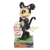 Enesco精品雕塑 Disney 迪士尼 米妮萬聖節黑貓裝居家擺飾 EN38809