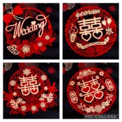 佳昕婚品館💝 結婚囍字貼 大門裝飾 🇹🇼成品出貨 新婚房喜字門貼 婚慶用品 結婚喜慶字窗貼 婚禮佈置