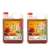 【尋蜜趣】純嚴選龍眼+黃金蜂蜜1200g兩入組(百分百純蜂蜜、小家庭號、龍眼蜜、荔枝蜜)
