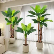 😇宅配免運費😇手感芭蕉葉 仿真綠植芭蕉樹 仿真盆栽 客廳 香蕉樹 室內造景植物 輕奢風 旅人蕉 超擬真植物