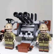 亞亞積木二戰日軍海軍，大日本帝國海軍，聯合艦隊，男人們的大和號，九六式25毫米高射炮，防空炮炮組，送印刷彈藥箱