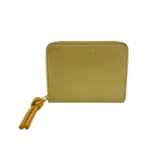 【DOKODEMO】【二手】 LOEWE Knot Compact 拉鍊錢包，對折錢包，零錢包，鈔票夾，黃色