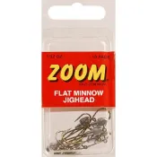 Zoom 扁魚頭汲鉤頭 鉛頭鉤 (10入) Flat Minnow Jighead