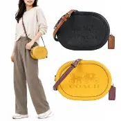 【COACH】HORSE AND CARRIAGE 經典馬車斜背相機小圓包(任選)