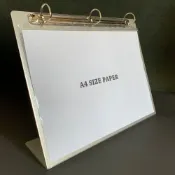 不鏽鋼A4 Display Stand 站立式翻頁型錄架 線上教學看板 桌上 看書架 展示架 立牌 告示牌 食譜架