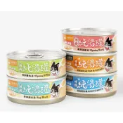 [新口味上市] 汪喵星球 無膠慢燉純湯罐80G(犬貓皆可食用) 減磷純湯罐 99%純湯 輕鬆補水 貓罐 貓副食 湯罐