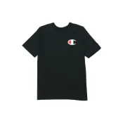  (店+)【Champion】Champion 冠軍大Logo圓領短袖T恤 美版 男女同款 黑色