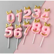 【ＩＮＳ風】韓系風蠟燭 生日蠟燭 公主造型創意 生日蠟燭 網紅蝴蝶結 蛋糕裝飾數字 蠟燭派對