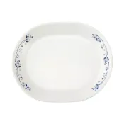 【美國康寧 CORELLE】古典藍 12吋腰子盤