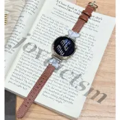 【台灣出貨】三星 Galaxy Watch7 6 5 4 Classic FE 玉蝴蝶真皮錶帶 女士錶帶 快拆 替換腕帶