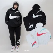 NIKE CNY SUIT 黑色 白色 流線大勾 新年 棉套裝 帽T【FD4798】棉褲【FD4799】女款